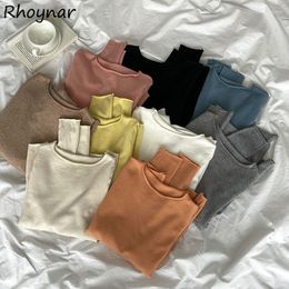 Women's T Shirts T-shirts Women Stylish Solid Ulzzang All-match Est Simple Daily Cozy Vintage Students Basic Teens Design Spring Soft
