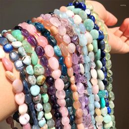 Loose Gemstones 8-10mm Natural Stone Beads Citrines Amazonite Apatite Opal Irregular Gems For Jewelry Making Bulk DIY Bracelet 15''