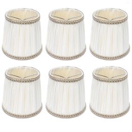 Chandeliers 6Pcs Fabric Lampshade Modern Chandelier Table Lamp Cover For E14 Screw Home Accessory