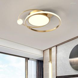 Ceiling Lights Modern Lamps Led Bedroom Simple Design Remote Control Gold Lampara De Techo Living Room Furnitures