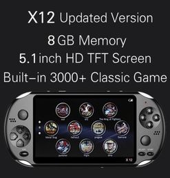X12 console portátil de videogame portátil com memória de 8 GB e 5125416769639
