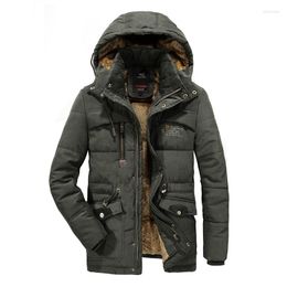 Hunting Jackets Men Winter Jacket 8XL Thick Warm Parka Fleece Fur Hooded Military Outdoor Sport Coat Hiking Camping Skiing Male