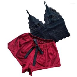 Women's Sleepwear Fashion Women Sexy Lace Bra Set Gathers Beautiful Back Fashionable And Comfortable European American Fun Underwear