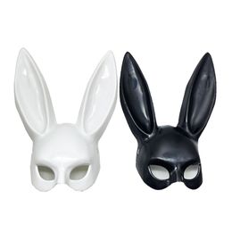 Rabbit Mask Halloween Makeup Ball Party Cosplay Cartoon Half Face Rabbit Girl Mask