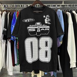 Summer New Designer Broken Planet t Shirt Loose and Slim Fashion Sports Casual Couple Sleeves in Trendy American Wild Explosions Clothes VXT9