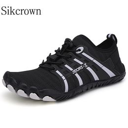 Water Shoes Sneakers Man for Rubber Water Barefoot Shoes 5finger Nonslip Breathable Quick Dry Beach Seaside Surfing Aqua Elastic Wading Shoe 231006