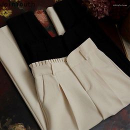 Women's Pants Harem Women Clothing High Waist Tunic Casual Pantaon Femme 2023 Bottoms Sweet Ruffles Fashion Temperament Trousers