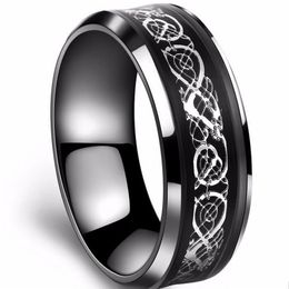 The power of the king 316L stainless steel Ring Mens Jewelry for Men black lord of the ring Wedding Band male ring f1998