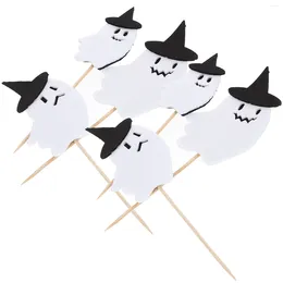 Disposable Flatware 30 Pcs Party Supplies Halloween Decorations Finished Product Cake Dessert Toppers Horror Cupcake Paper Fairy