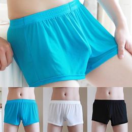 Underpants Men See Through Underwear Sexy Mesh Brief Sport Shorts Bottom Pants Transparent Boxer Home Nightwear Lingerie M -2XL