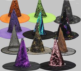Berets Oxford Cloth Performance Cosplay Witch Hat Halloween Makeup Costume Props Easter Party Y2k