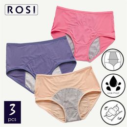 3pcs lot Menstrual Panties For Women Plus Size Nylon Mesh Leak Proof Period Menstruation Briefs Incontinence Underwear Lingerie 20258k