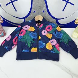 Jackets 2023 Baby Girls Clothes Luxury Autumn Child Coat Flower Girl Zipper Cardigan Jacket Casual Sportswear Warm Children s Outerwear 231007