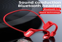 Bone Conduction Concept Bluetooth Headset Wireless Earphones Waterproof Sport headphones High Fidelity Stereo Sound Earbuds7894058