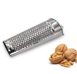 Manual Nutmeg Mills Grinder Grater Stainless steel mini cheese lemon garlic ginger citrus chocolate cinnamon grating powder kitchen 301Q