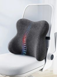 CushionDecorative Pillow PurenLatex Memory Foam Back Cushion Orthopedic Chair Office Seat Pad Treat Car Relief Tailbone Coccyx Pain 231009