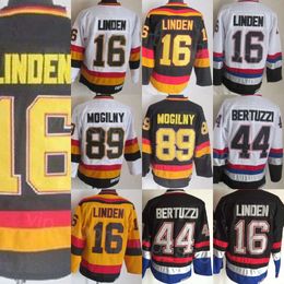 CCM Hockey Retro 44 Todd Bertuzzi Jerseys Retire 16 Trevor Linden 89 Mogilny 10 Pavel Bure 19 Markus Naslund Vintage Classic Stitched Breathable Team Color High