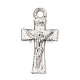 Pendant Necklaces WholesaleDIY Accessories For Jewelry Cross Jesus TagChristmas Gifts Zinc Alloy Material Manufacturing Jewelry Making12PCS x1009