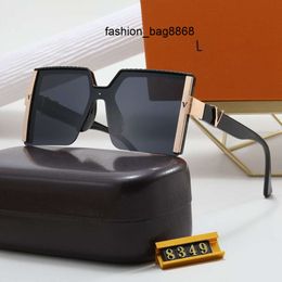 5A Sunglasses Designer For Women Eyewear and Men Fashion Model Special UV 400 Protection Letter Big Leg Double Beam Frame Outdoor Brands PC Legs Sunglass 8349