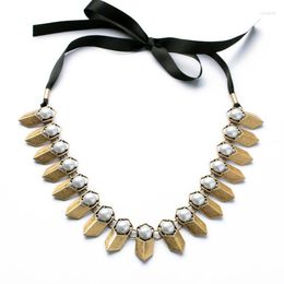 Pendant Necklaces Different Style Trendy Jewellery Of The Test Sale Extravagant Acrylic Chains And Ribbon Round Pearl Shiny Gold Colour