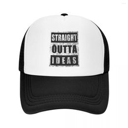 Бейсбольные кепки, футболка Straight Outta My Ideas, бейсболка, пляжная шляпа от солнца для прогулок, для детей, мужчин и женщин
