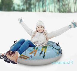 Snowboards Skis Skiing Ring PVC Snow Sled Tyre Tube Snow Tube Winter Inflatable Floated for Kid Ski Pad Outdoor Sports