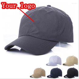 Ball Caps Quick Dry Print Logo Adjustable Trucker Cap Men Add Breathable Unisex Outdoor Shading Dad Hat Baseball