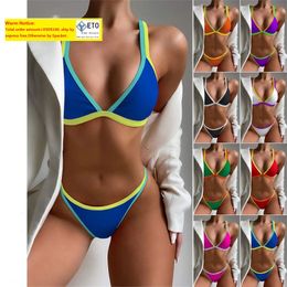 sexy Swimsuit, bikini swimwear, swimming beachwear Tube split Two-pieces triangle cup multi-color youth fashions style swimsuits bikinis LL