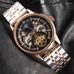 Wristwatches WG02233 Mens Watches Top Brand Runway Luxury European Design Automatic Mechanical Watch