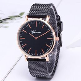 Wristwatches Unisex Men Women Watches Luxury Stainless Steel Quartz Sport Plastic Band Wrist Watch Digital Reloj Montre Femme