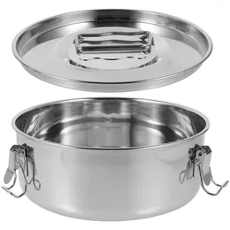 Pans Stainless Steel Steamer Kitchen Cookware Flan Maker Container Soup Pot Mold Food Lid Containers Lids