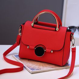 Waist Bags Fashion Women Handbag Shoulder For Lady Solid Totes Cute Shopping Messenger Crossbody Bag Lock Black Red Color