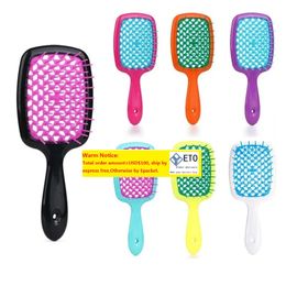 Hair Comb Fluffy Smooth Wide Teeth Curling Ribs Massage Comb For Hair Mesh Hollow Magic Demelant Brush Salon Tools ZZ