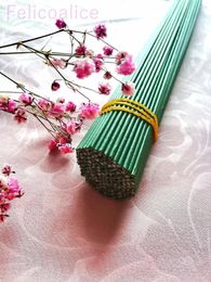 Decorative Flowers 50pcs 2mm 3mm 4mm 5mm Paper Covered Artificial Branches Nylon Flower Iron Wires For DIY Making Materials