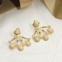 Stud Earrings Holiday Trend Jewellery Ladies Triangle Shiny Drops Exquisite Concert Party Accessories Girl Gift