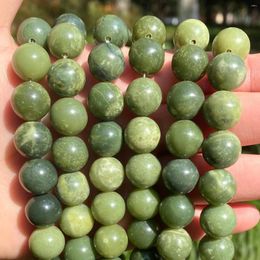 Loose Gemstones Natural Stone Beads Genuine Canada Jade For Jewellery Making 15inch 6/8/10/12mm Spacer Diy
