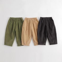 Trousers MARC&JANIE Boys Cotton Corduroy Loose Casual Carrot Pants Kids For Autumn 231976