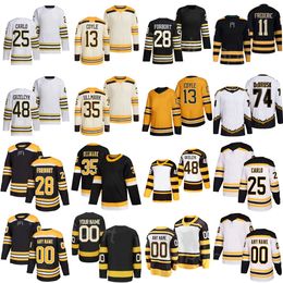 100th Centennial Hockey 28 Derek Forbort Jersey 74 Jake DeBrusk 13 Charlie Coyle 35 Linus Ullmark 11 Trent Frederic 48 Matt Grzelcyk 25 Brandon Carlo Kids Man Woman