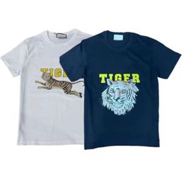 Men T Shirt tiger printed design Neck T-shirt Men and women Tees butterfly printing Short Sleeve Top Round3472
