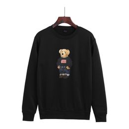 Polos Men's Hoodies and Sweatshirts 2024 Europe and America New Autumn/Winter Long Sleeve Casual Cotton Large Print Fashion Bear Wholesale s-2XL