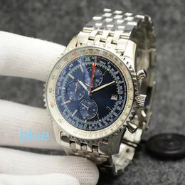 U1 Top AAA Bretiling Herrenuhr TIME mitsignierte Uhr B01 Rindsleder Super Ocean Navitimer Chronograph Quarzwerk Armbanduhren Wasserdichte Designeruhren von 1884