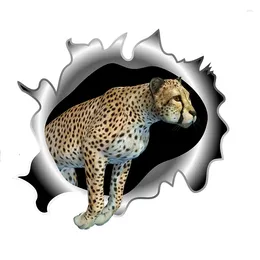 Wall Stickers Three Ratels QM25 3D Animal Wild Cheetah Home Decoration Living Room Car Sticker