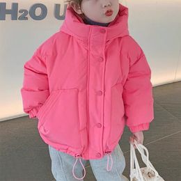 Jackets Children s Thick Padded Coat Winter Baby Boys Girls Cotton padded Parka Coats Thicken Warm Long Toddler Kids Outerwear 231007