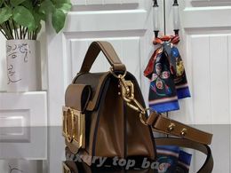 10A Fashion Bags Designer clutch shopping bag Classic Luxury chain brand purse Vintage Ladies brown leather