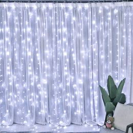 Led Icicle Curtain String Lights Fairy Christmas Lights Garland For Christmas New Year Wedding Home Room Patio Party Decoration
