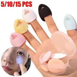 10PC Sponges Applicators Cotton Pcs Mini Finger Powder Puff Foundation Detail Makeup Sponge Face Concealer Cream Cosmetics Accessories Tools 231009