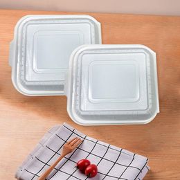 Restaurant Rectangular Double lattice Disposable Microwave Plastic Takeaway Box Food Container With Hinged Lids Hot dog box Hamburger box edible packaging