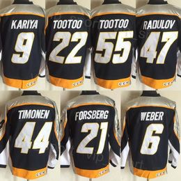 CCM Hockey Retro 55 Jordin Tootoo Jersey Retire 6 Shea Weber 9 Paul Kariya 21 Filip Forsberg 22 Jordin Tootoo 44 Kimmo Timonen 47 Radulov Vintage Classic Stitching