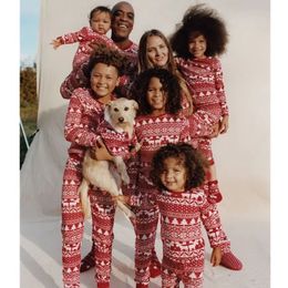 Jacken Kleidung Set Mutter Männer Baby Mädchen Junge Familie Look Winter Jahr Mutter Tochter Baumwolle Familie Passende Weihnachten Weihnachten Pyjamas 231009