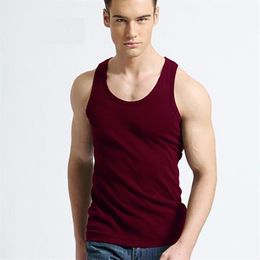 Men's Tank Tops TFETTER Underwear Cotton Top Men High Quality Bodybuilding Singlet Sleeveless Slim Fit Vest241h